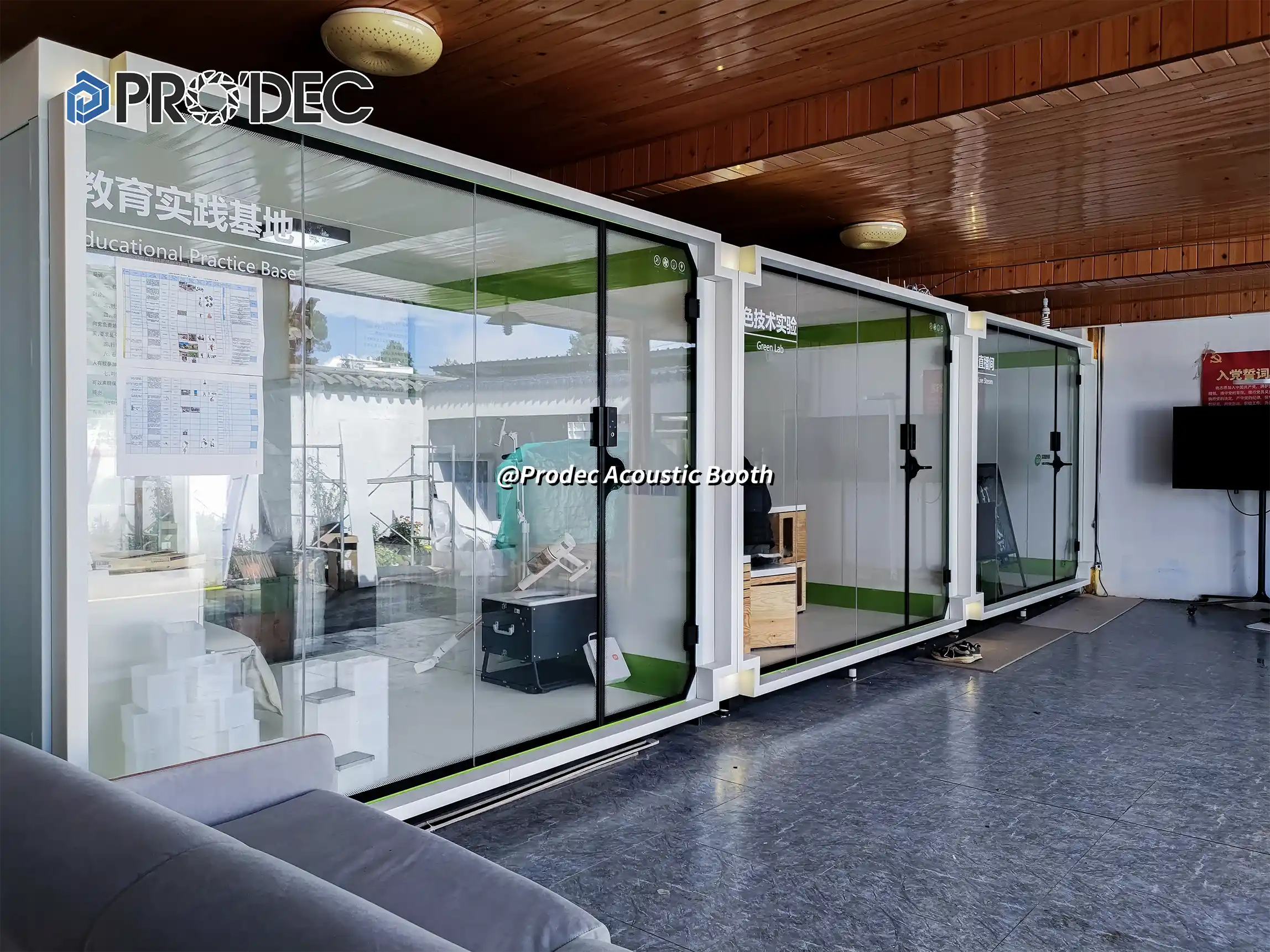 soundproof recording booth